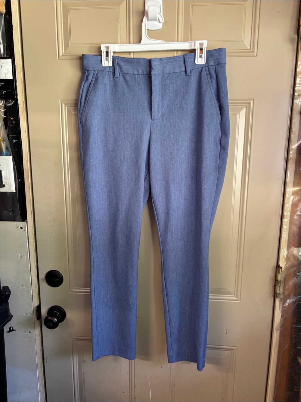 GAP Tailored Cropped Pants in Dusty Blue b244